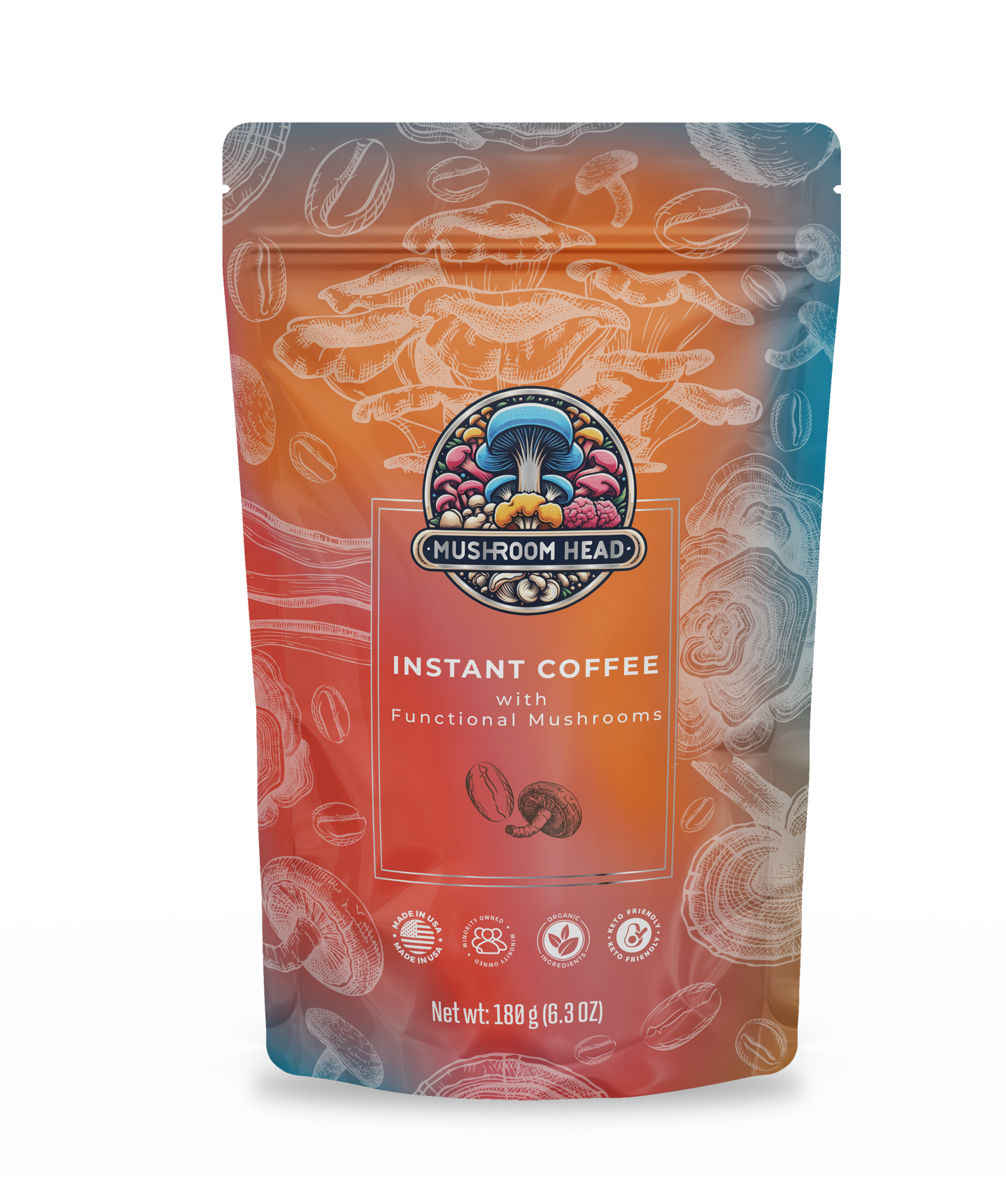 Instant Coffee with Functional Mushrooms